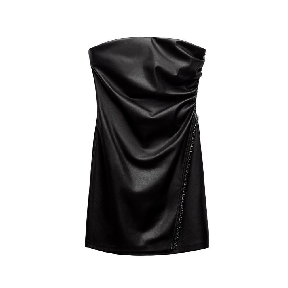 Zara leather dress